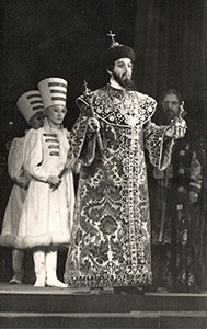 А. Шабунио в роли царя Бориса Свердловск. 17 декабря 1968г.